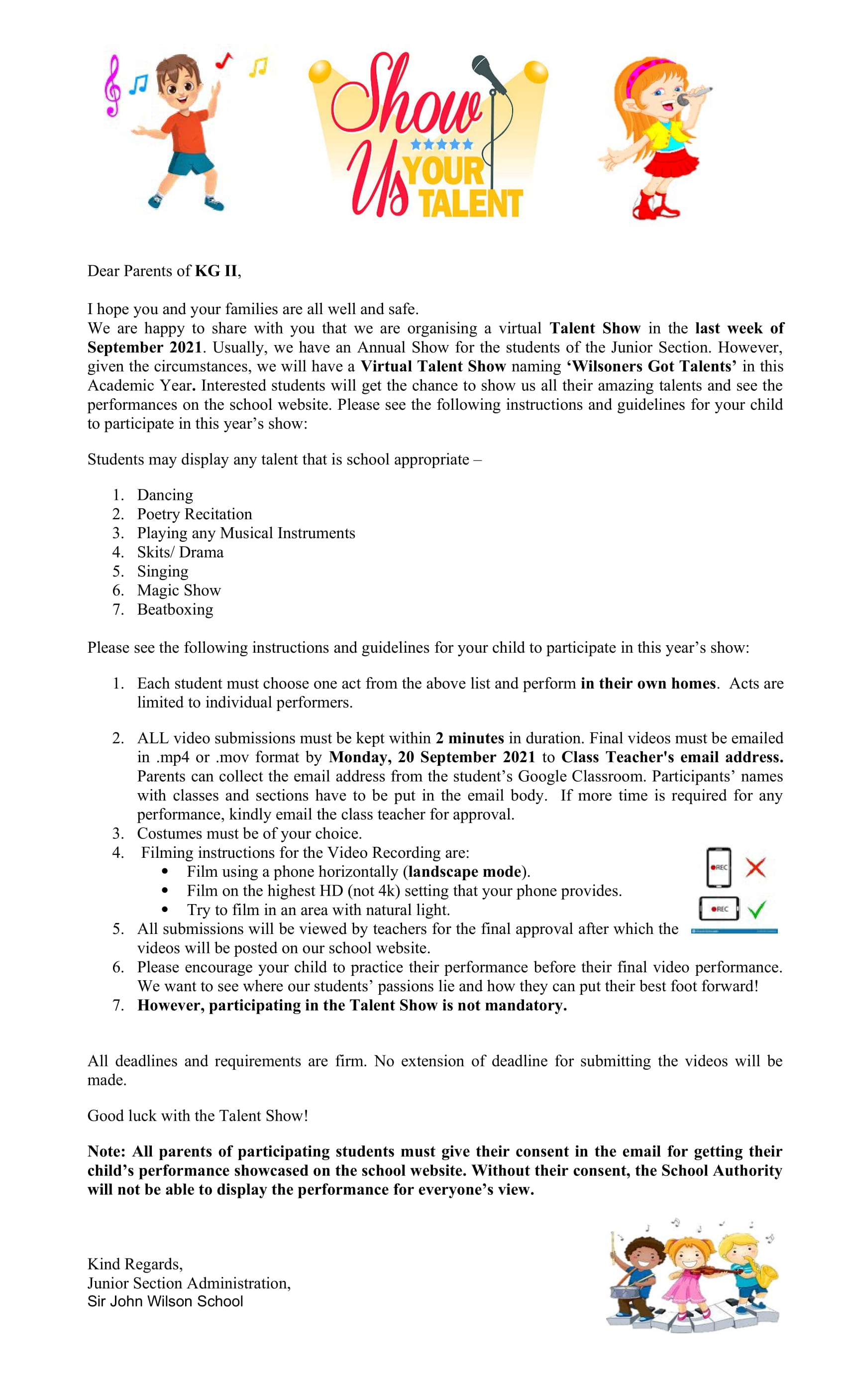 KG II- Talent Show Notice Final for SS tf-1