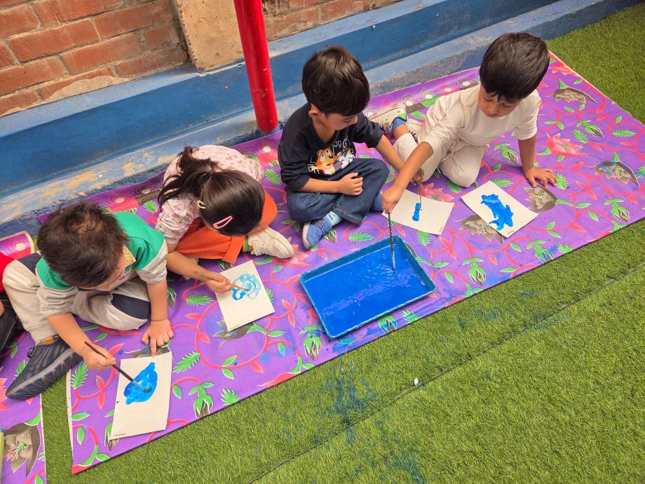 Students participating in extracurricular activities