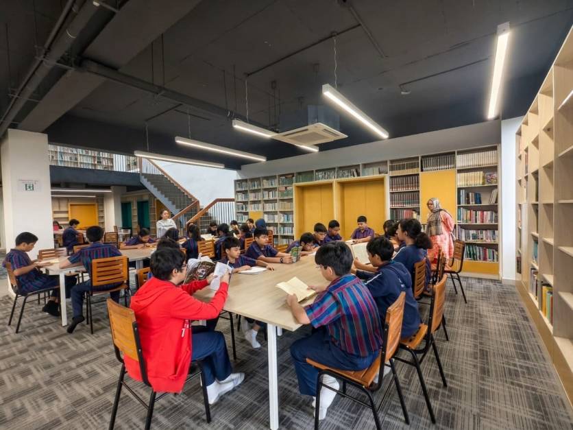 Library and reading facilities at Sir John Wilson School